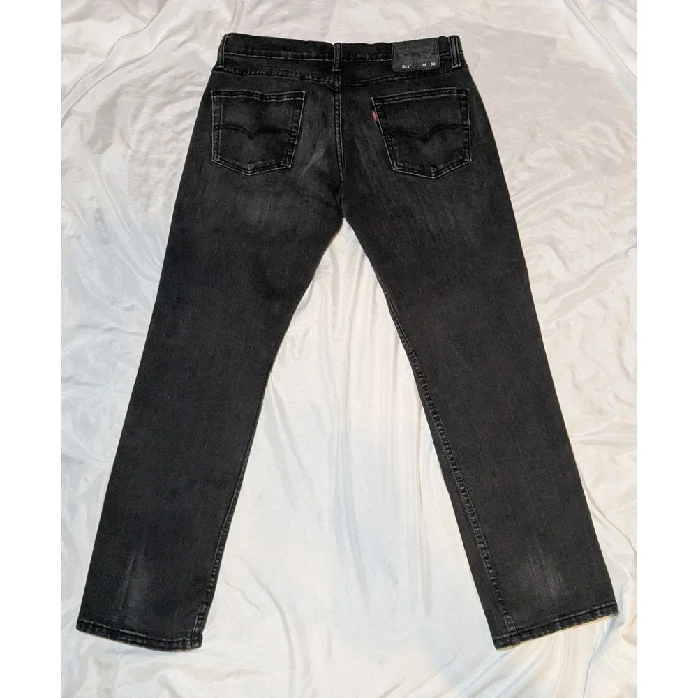 Levi's Men's Black 511 Denim Pants Size‎ 34W 30L